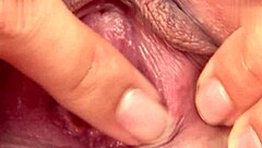 Asian teen 18+ in tiny swimsuit shows shaved Japanese muff