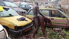 Mechanic Fucks Client On Car Hood In Public Garage