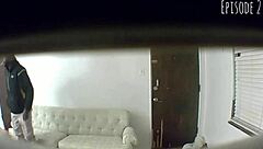 ebony hidden cam handjob and blowjob leading to cum in mouth