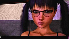 nasty older stepsister lets brother enjoy her feet