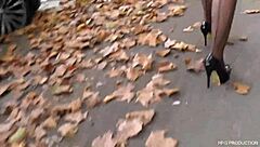 cougar sucks two guys in threesome