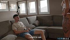 Stripping for cash: Young Latina gets a hard creampie