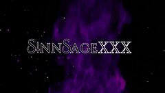 brunette sinn sage strips and teases before drilling ariex xs' wet big pussy with her dildo