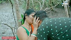 Beautiful Indian house wife having sex in the woods