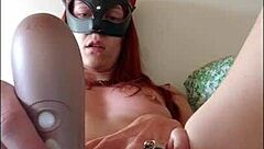 A sexy French girl in a solo scene on a bed in a friend’s house