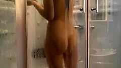 Skinny girl with long hair gets hard fuck on camera