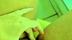 Brunette Slut Fingers Her Trimmed Pussy Lips Intensely.