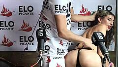 colombian alessa kitty in casting interview for spicy room