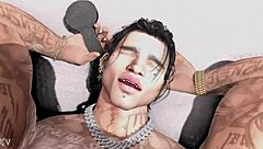 Beautiful BBW enjoys a magical pussy experience in Second Life