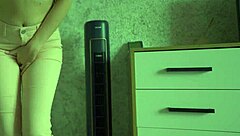Only women pee in their jeans in this amateur video