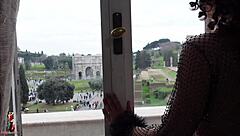 Double anal fisting for lady ana in colosseum