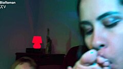 Feet fetish and deepthroat action in a bisexual group