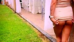 Casual Wife Shows Off at Friend's Wedding