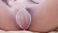 Japanese Teen Linoa Squirts in Pantyhose During Casting