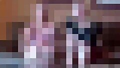 Bella sucks Rachel's cute toes in footjob fun