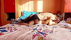 Young beauty gets it hard and fast from her nerdy boyfriend and his friend