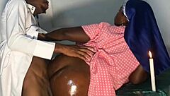 Hot milf's forbidden fantasies with holy bishop's hard cock