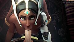 3d sfm blowjob and deepthroat compilation in intense scenes