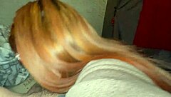 Redhead housewife caught in the act of deep throat and ass fucking