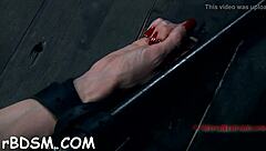 Brunette Slave Uses Toys for Intense Masturbation and Blowjob Fetish