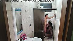 Hidden Camera Catches Latina On Young Guy's Cock.