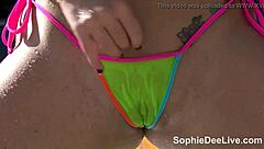 i love stroking to sophie dee’s big tits in micro bikini