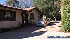Big tits homemade brunette gets gang banged by a group of strangers