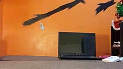 I said, 'Having fun with the bisexual dildo toy'