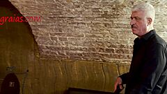 preparing kinky redhead for extreme bdsm whipping session