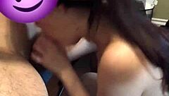 latina milf teases with dance then swallows husband's cum