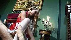 French maid Toni Samantha's steamy encounter with her master