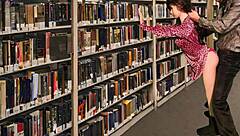 A hot librarian makes love to a pretty doll called Rika