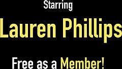 Watch big tits bitch Lauren Phillips finger her cunt