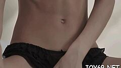 Solo Angel Rubs Her Itching Twat