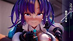 Yuuka in hentai anime 3D cartoon adventure