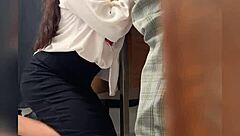 A hot mature teacher and student encounter in classroom