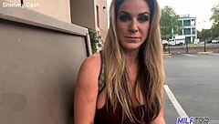 dirty blonde bombshell offers her milf ass