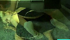 beautiful chick with pigtails bends over for huge cock