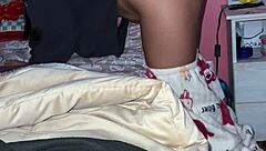 Young couple records first homemade video at night