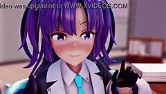 Yuuka in hentai anime 3D cartoon adventure