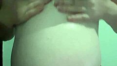 pregnant woman enjoys cream and massage session
