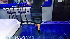 This delicious latina from chimaltenango gets fucked hard and creampied