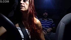 App Driver Slut Catches Man Masturbating In Back Seat