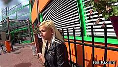 Czech girl gets seduced and fucked in the shop