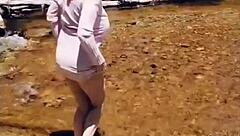 Kat Marie Teases with Public Masturbation, Exposing Big Tits Outdoors!