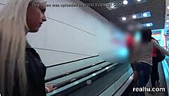 attractive czech woman seduced in mall and intimate in pov