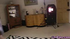 Spex trans girl blowing and slobbering over cock