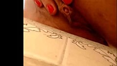 girl peeing on webcam in public outdoor setting