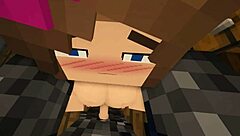 Jenny's jugs on full display in this Minecraft mod scene