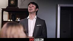 Married couple gets wild with deepthroat and blowjob on honeymoon